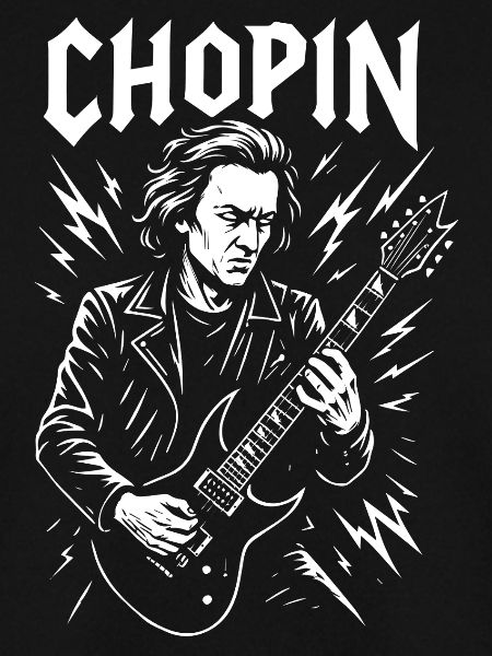 Chopin E-Gitarre Porträt