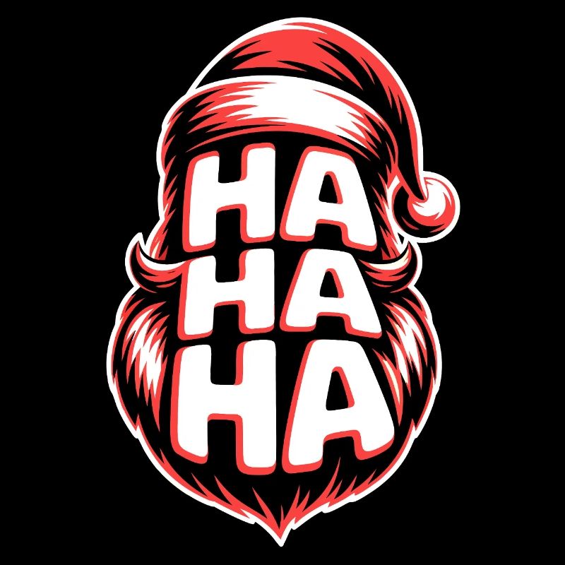 HaHa Santa Lachen Design