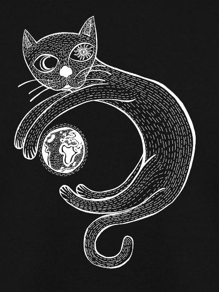 Playful Cat (White)