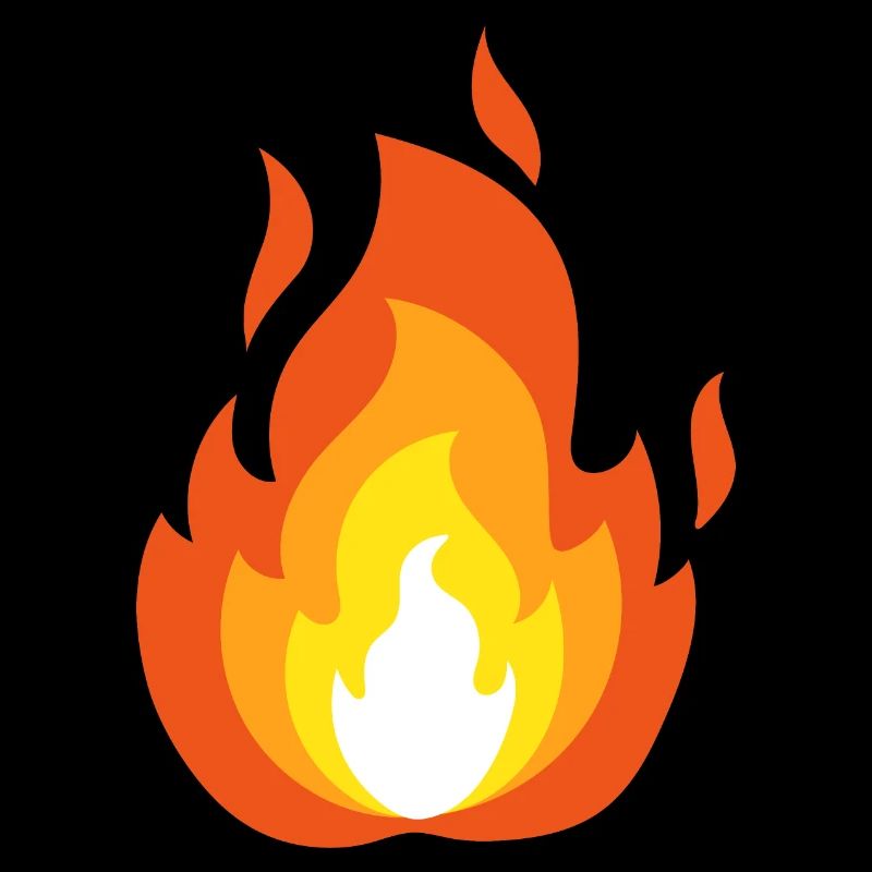 Fiery flame
