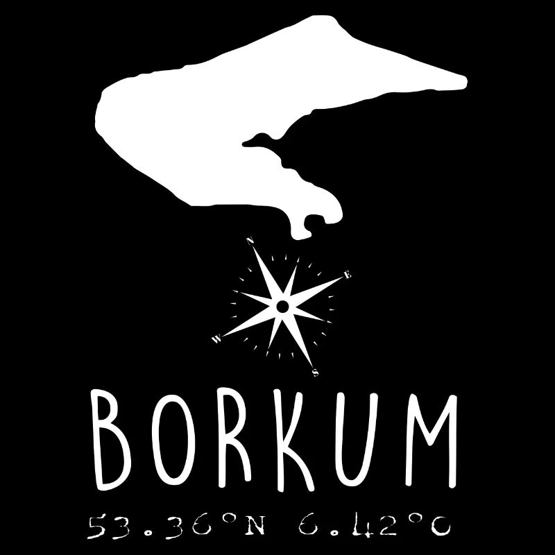 Borkum Herzschlag Nordsee Geschenk