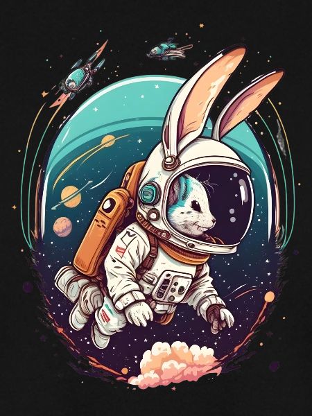 Rabbit in space