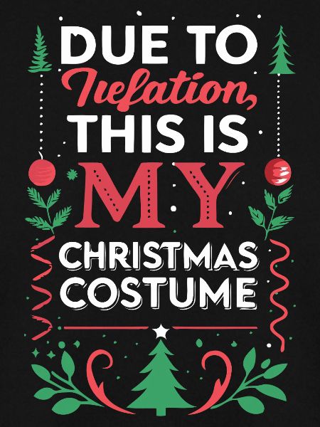 Inflation-Weihnachtskostüm