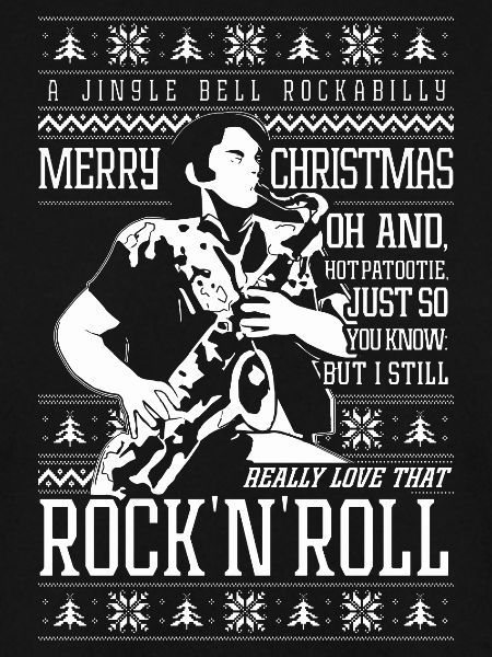 Eddies heißer Patootie Rock'n'Roll Weihnachtspullover
