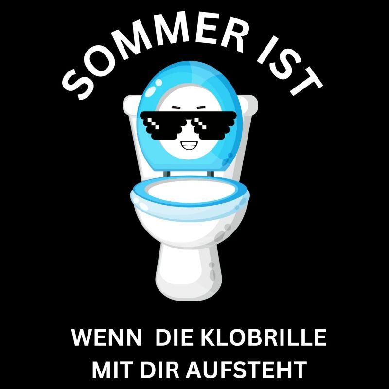 SOMMER IST WENN DIE KLOBRILLE MIT DIR AUFSTEHT