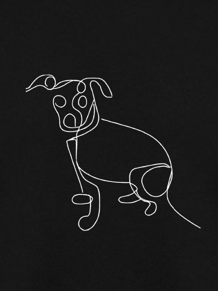 Hund Strichzeichnung