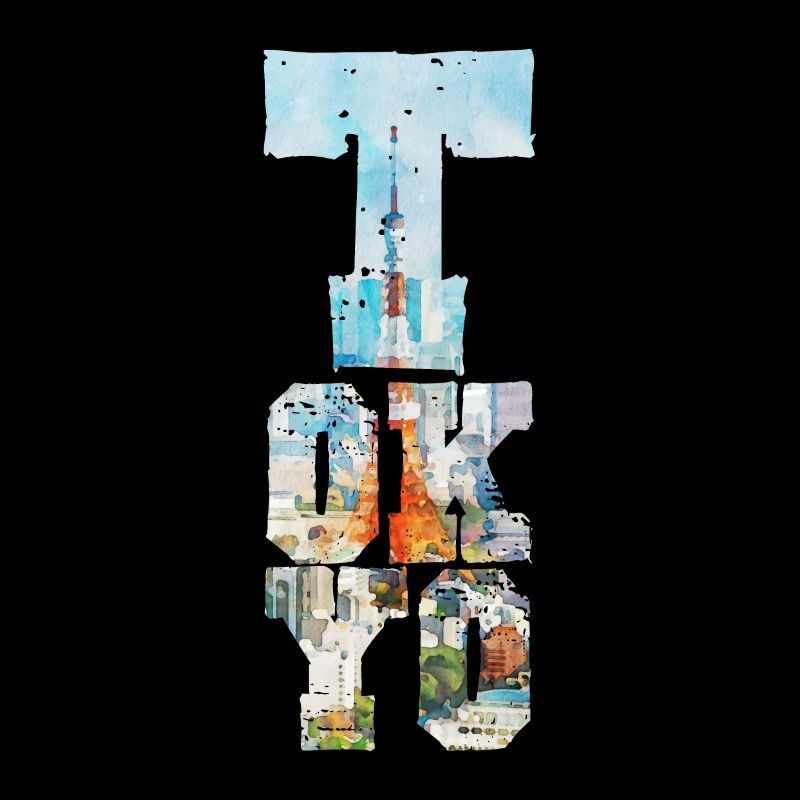 TOKYO TOWER FONT AQUARELL