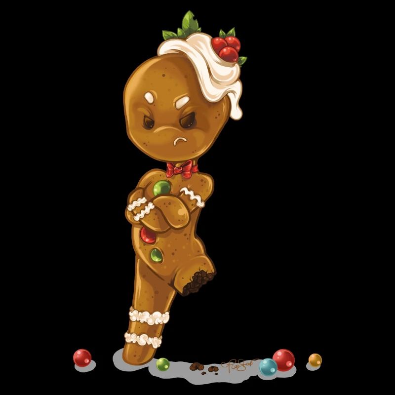 Gingerbread man without leg