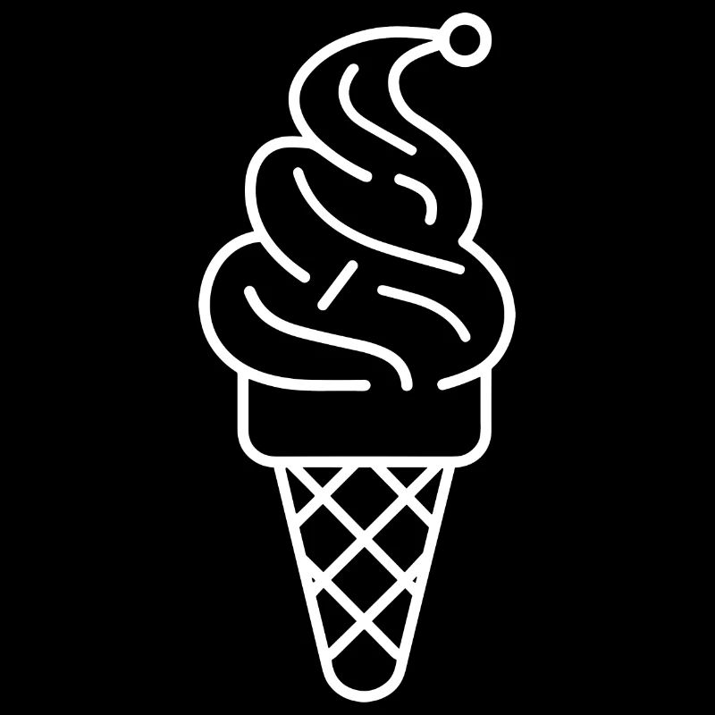 Cornet de crème glacée Dessin