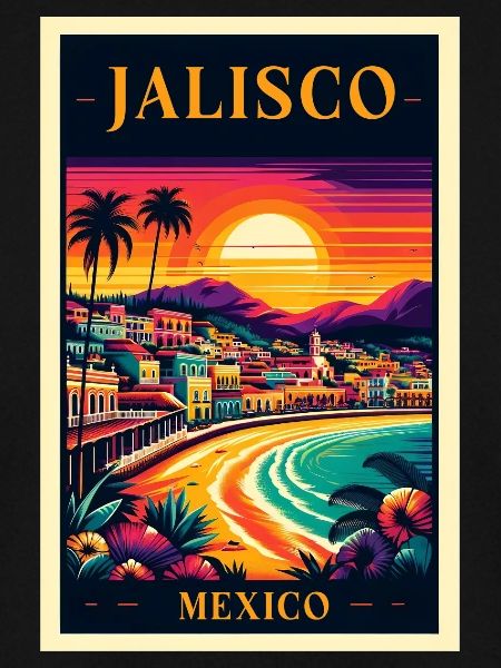 Jalisco Mexico sunset design