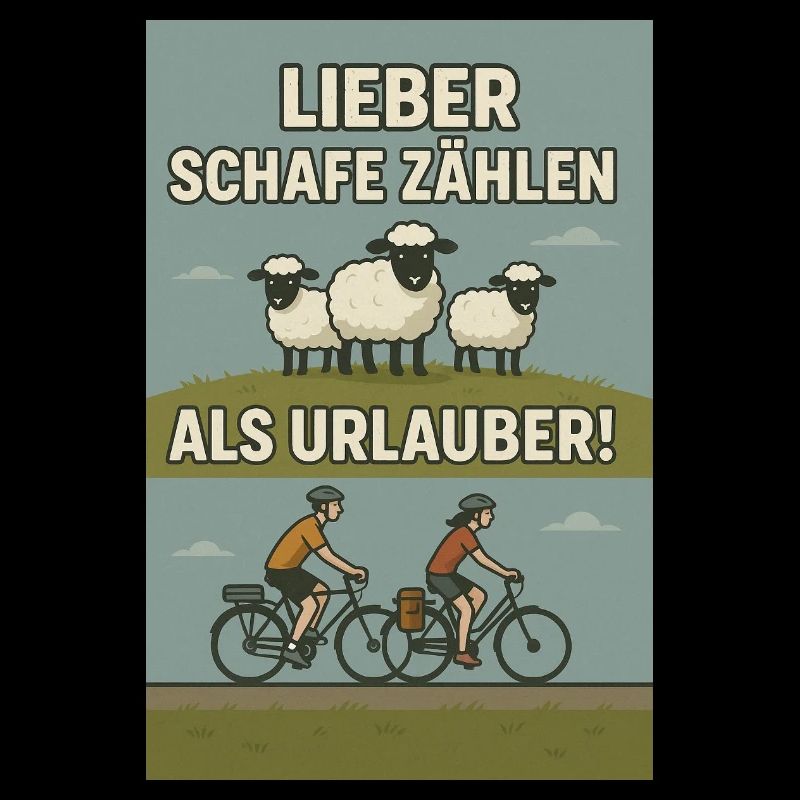Lieber Schafe zählen als Urlauber