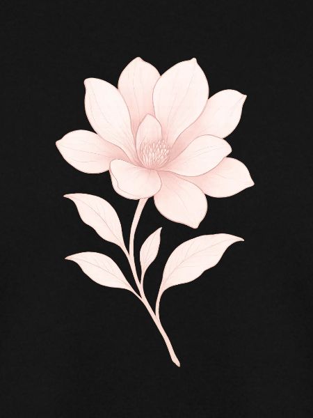 Rosa Magnolie, Blüte