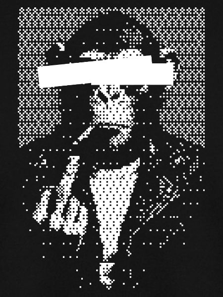Blindfolded monkey criminal