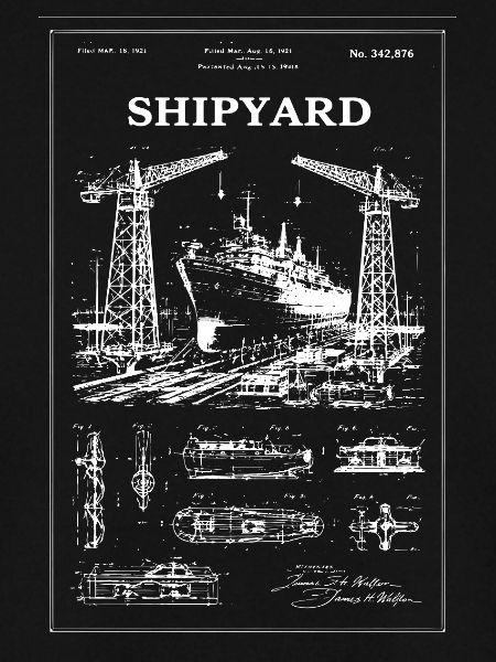 Shipyard Cranes & Ship