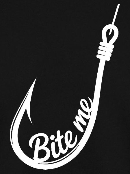 Bite Me Angelhaken-Emblem