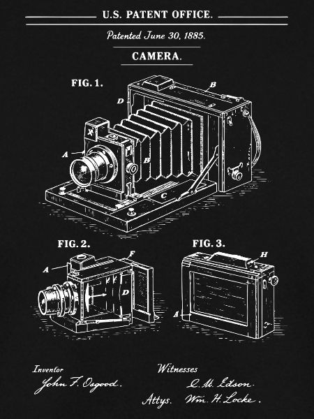 Retro-Patent-Kamera-Diagramm