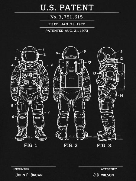 Retro-Patent-Astronautenanzug