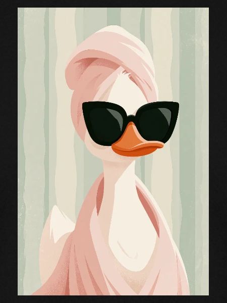 Pink Duck Glam mit Sonnenbrille