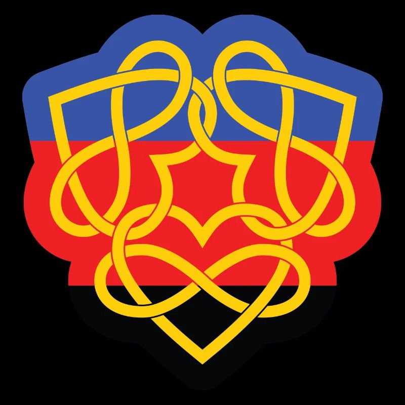 Poly Infinity Hearts Interlocked Flag