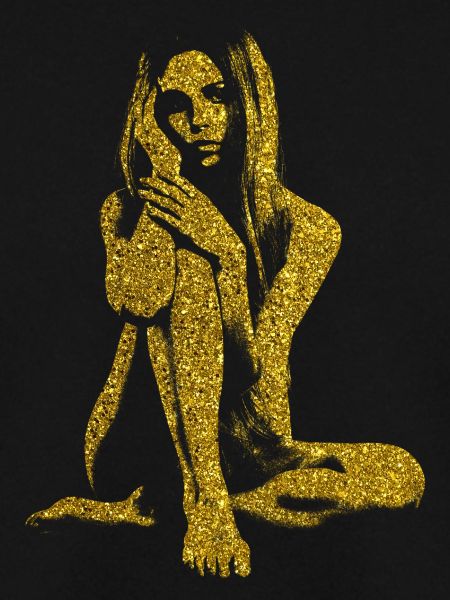 Goldenes Glitzer Mädchen