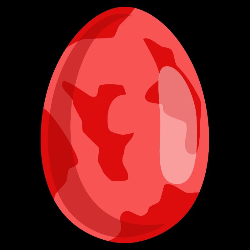Osterei Rot gefärbt