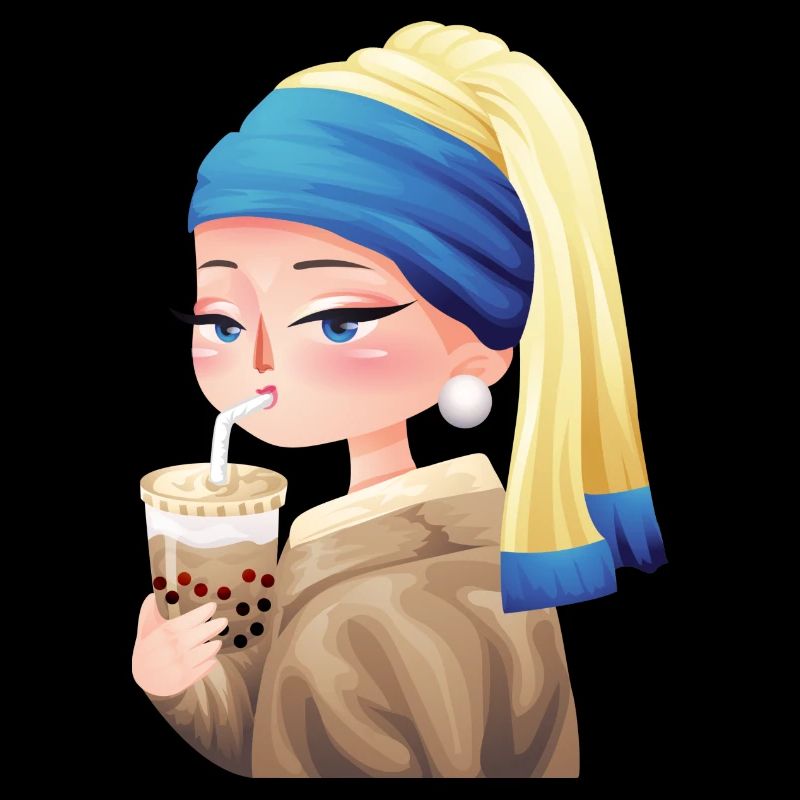 Bubble Tea et Pearl Boucle d’oreille