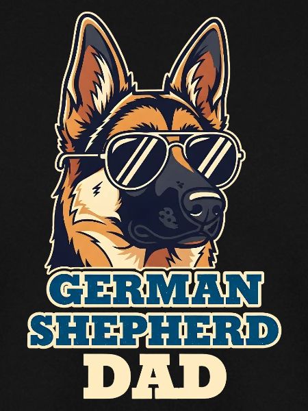 German Shepherd Dad Hundepapa Cool