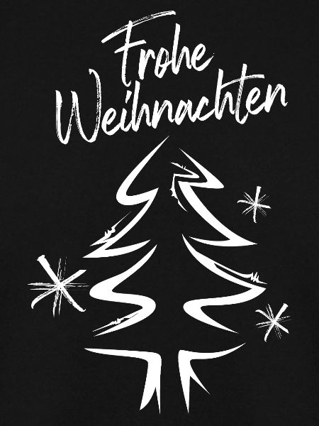 Frohe Weihnachten Tannenbaum Design