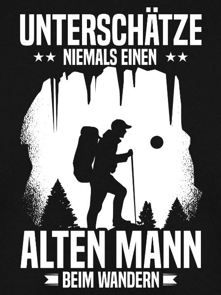 Never underestimate old man hiking