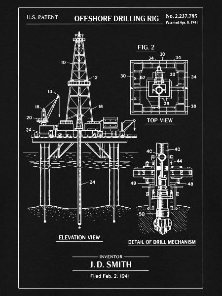 Offshore Drilling Rig Blueprint