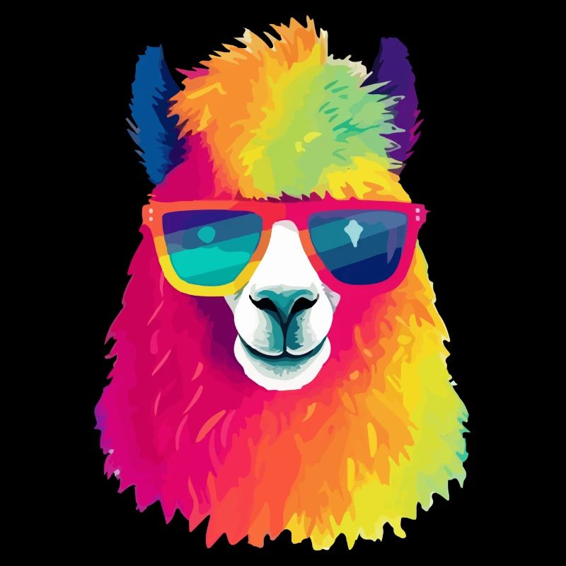 Oxy le lama à lunettes