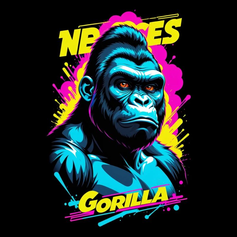 Gorilla mit Goldkette