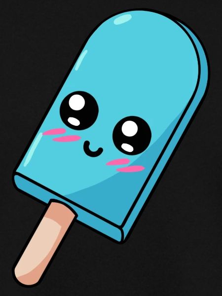 Blue stick ice