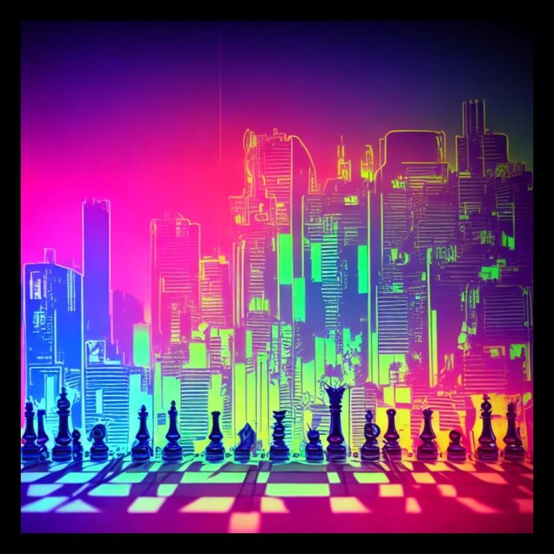 Échecs au néon