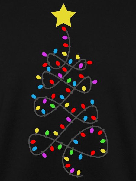 Lustiger Weihnachtsbaum Lichterkette Advent