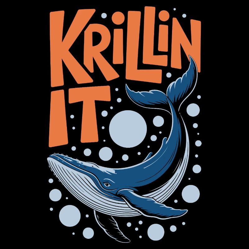 Lustiger Blauwal Krillin It