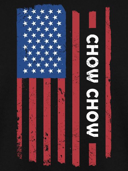 Chow Chow Us Flag