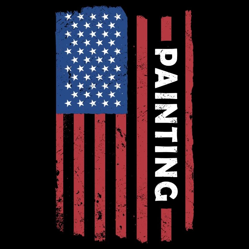 Peintre Us Drapeau Peinture