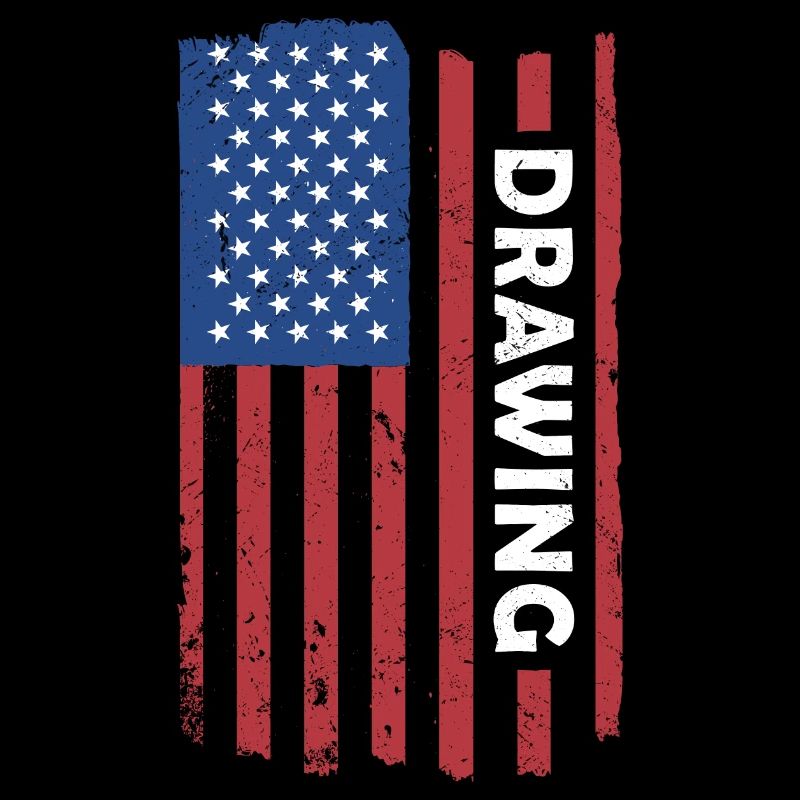 Tiroir Us drapeau dessin