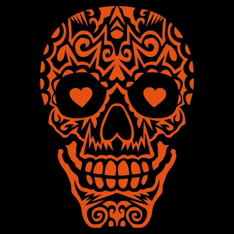 Mexican skull skull heart