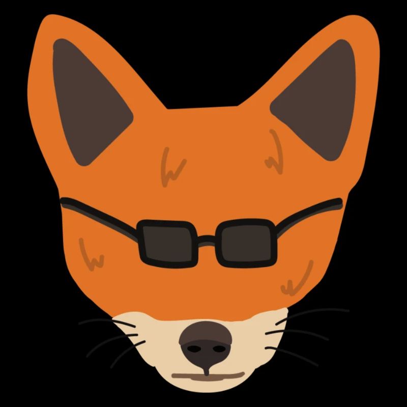cooler Fuchs mit Sonnenbrille