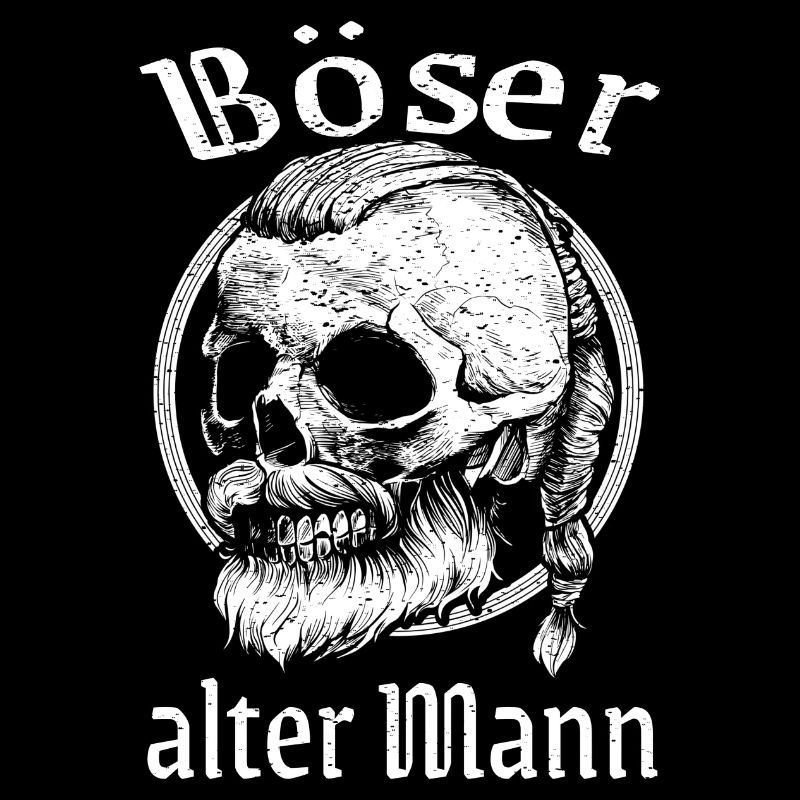 Böser Alter Mann Wikinger Schädel Geschenkidee