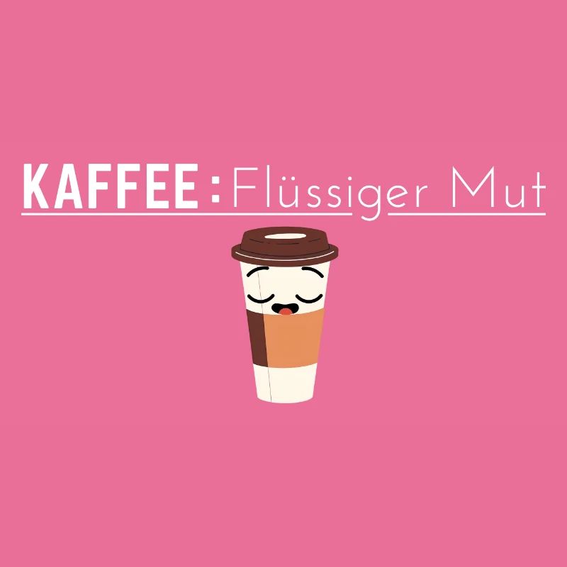 Kaffee: Flüssiger Mut - Kaffee Spruch