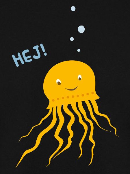 Unterwasser Comicfigur Medusa