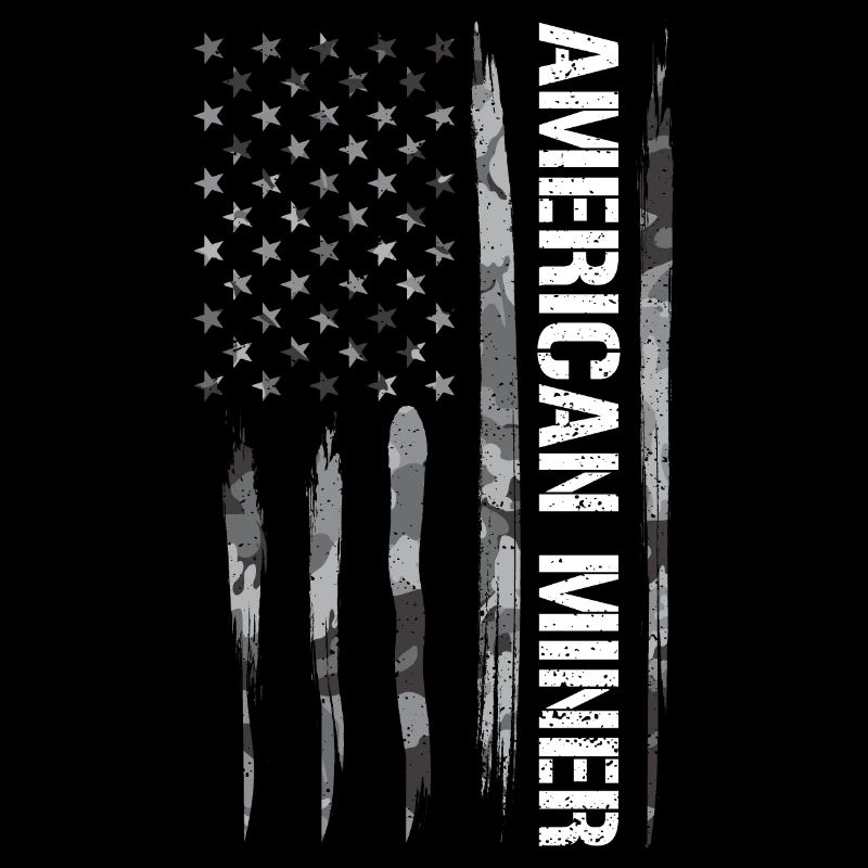 Mineur américain - Drapeau américain