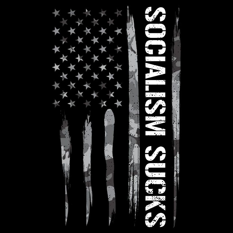 Le socialisme est nul - Drapeau américain