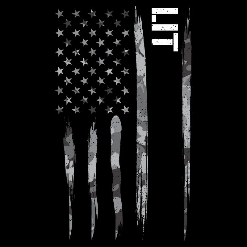 Lit - Drapeau américain