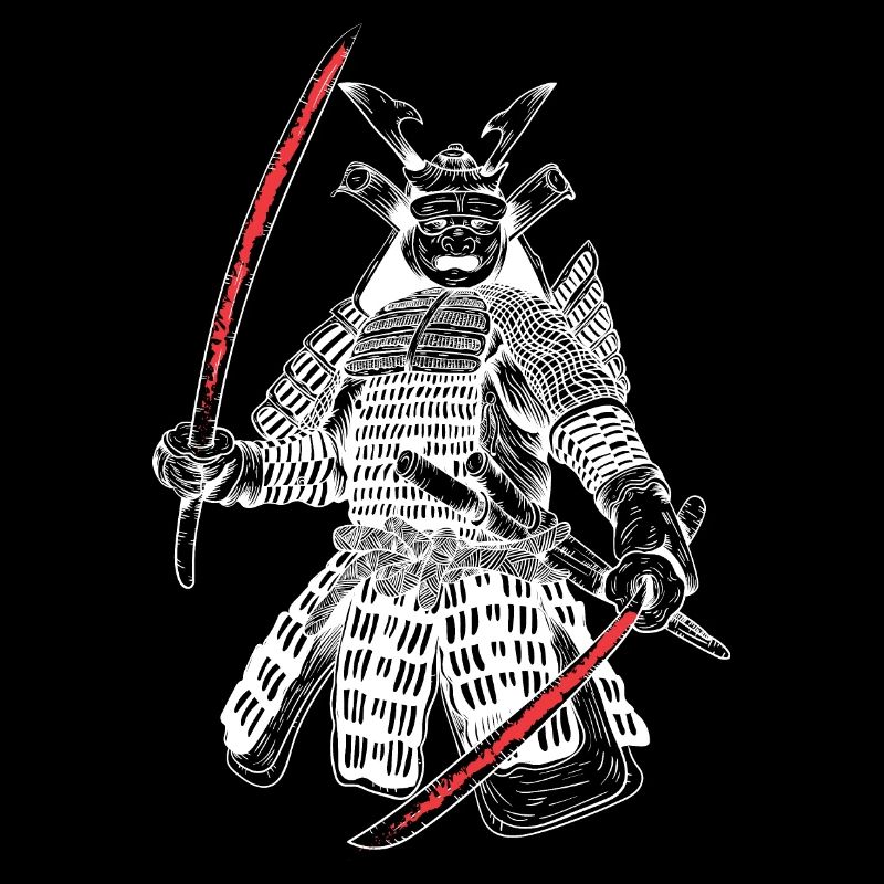 Japan Samurai Krieger Katana Schwertkampf.
