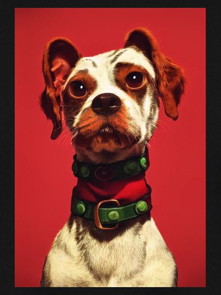 Punk Hund Rot