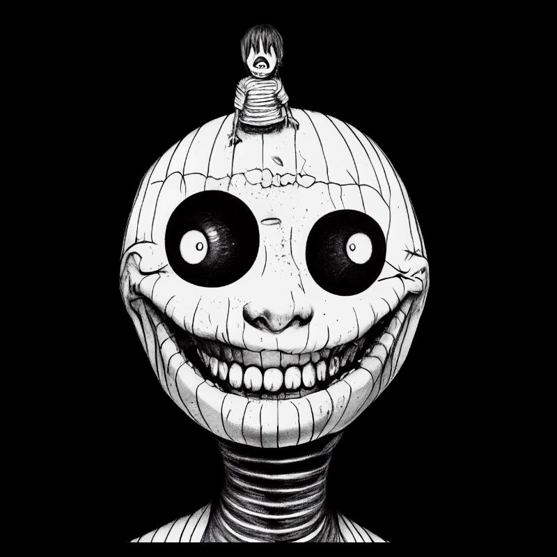 Schwarz weiß Manga
